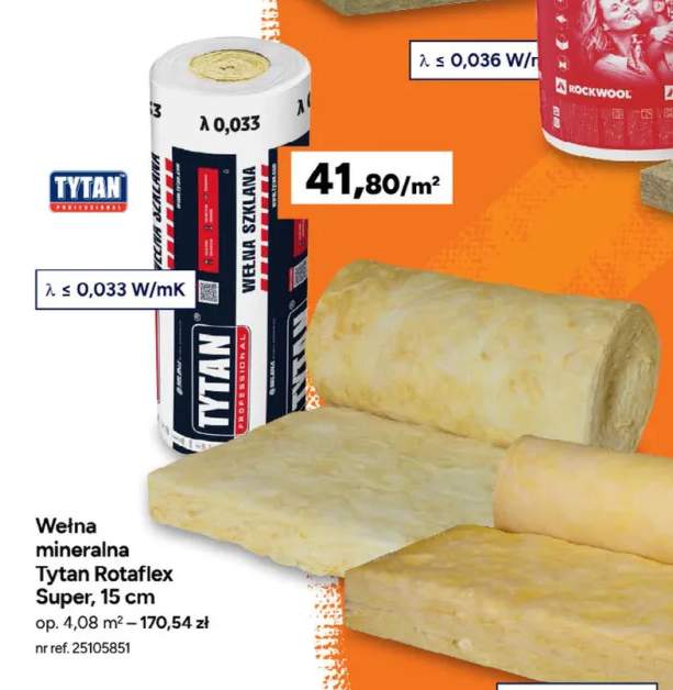 Wełna mineralna Tytan Rotaflex Super 15 cm