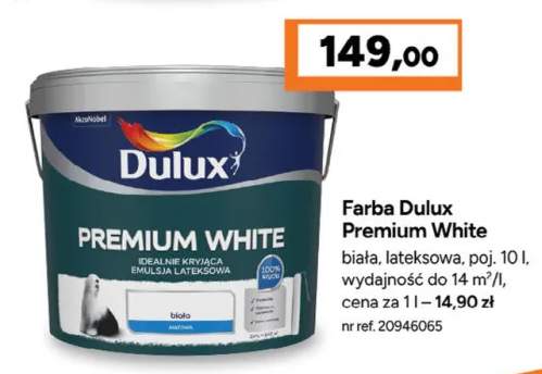 Farba Dulux Premium White biała