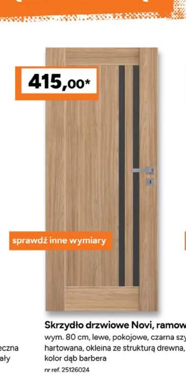 Skrzydło drzwiowe ramowe Porta Novi