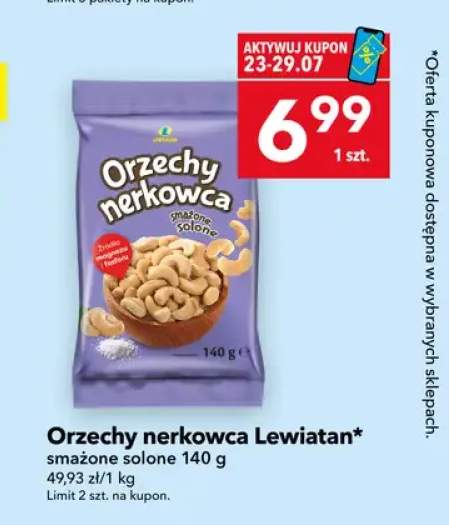 Orzechy nerkowca Lewiatan smażone solone