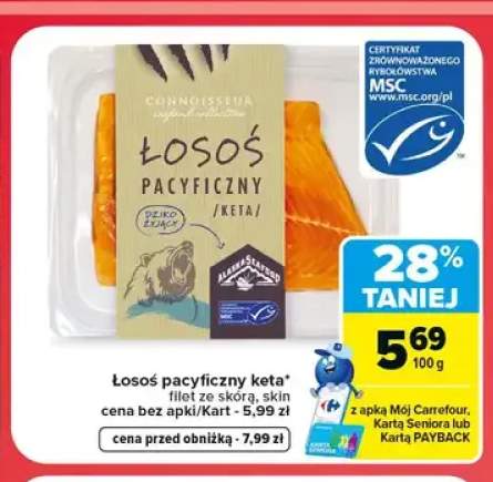 Łosoś pacyficzny keta filet ze skórą Connoisseur