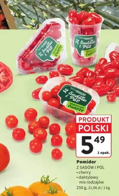 Pomidor cherry Z Sadów i Pól +2 warianty