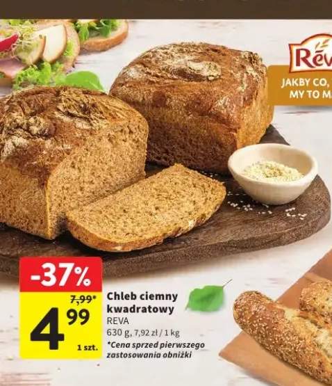 Chleb ciemny kwadratowy Reva