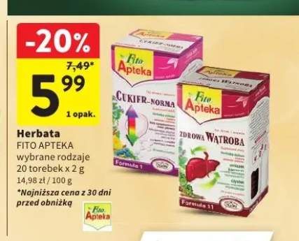 Herbata Fito Apteka Zdrowa Wątroba