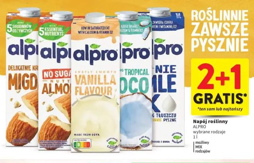 Napój roślinny waniliowy Alpro +2 warianty