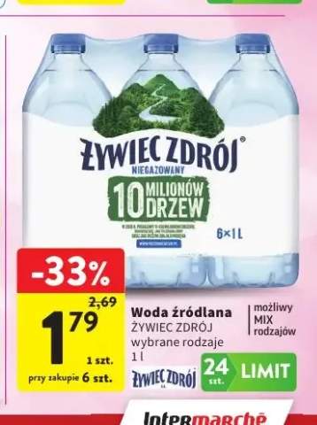 Woda źródlana Żywiec Zdrój niegazowana