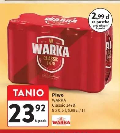 Piwo Warka Classic 1478