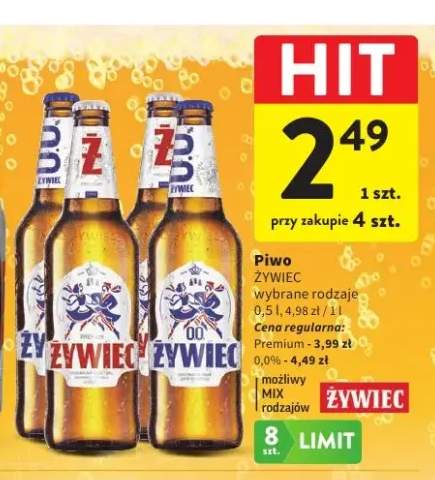 Piwo bezalkoholowe Żywiec +1 wariant
