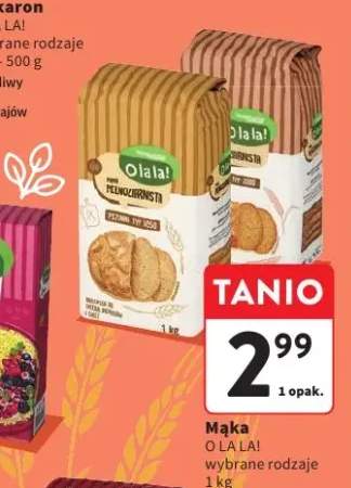 Mąka pełnoziarnista pszenna typ 1850 O la la! +1 wariant