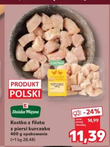 Kostka z fileta z piersi kurczaka Stoisko Mięsne