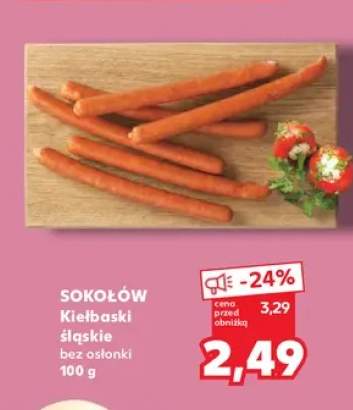 Kiełbaski śląskie Sokołów bez osłonki