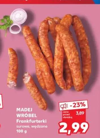 Frankfurterki surowe wędzone Madej Wróbel