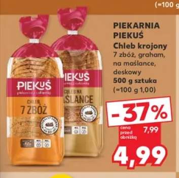 Chleb krojony 7 zbóż Piekuś +3 warianty