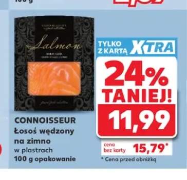 Łosoś wędzony na zimno w plastrach Connoisseur