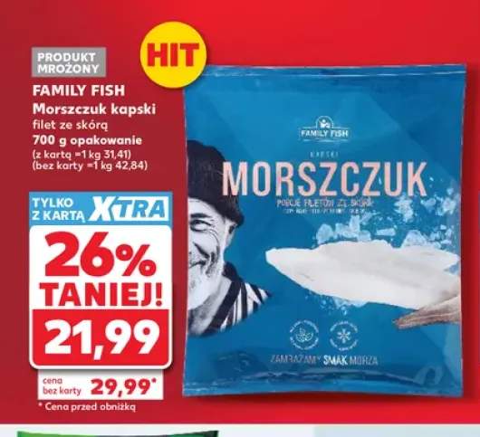 Morszczuk kapski filet ze skórą Family Fish