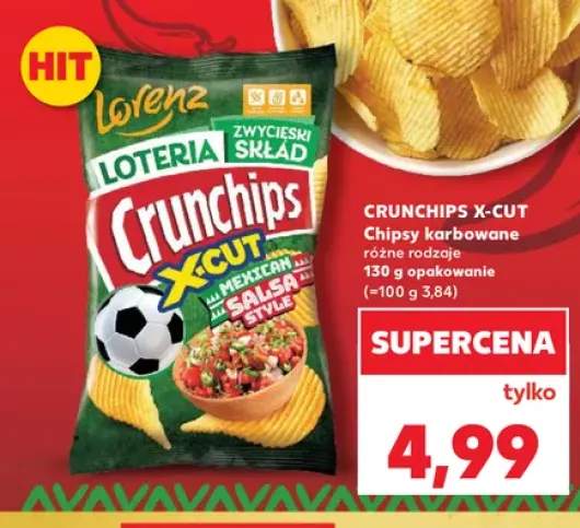 Chipsy karbowane Crunchips X-Cut