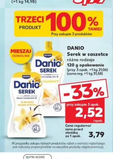 Serek w saszetce Danone Danio