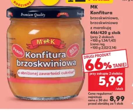 Konfitura brzoskwiniowa z marakują MK +1 wariant
