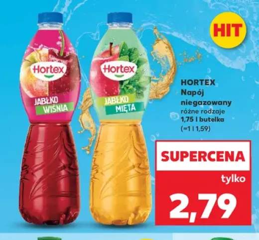 Napój niegazowany Hortex Jabłko Mięta +1 wariant