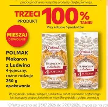 Makaron z Ludwina 4-jajeczny świderki Polmak +1 wariant