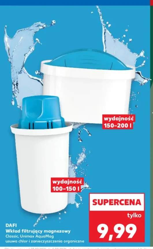 Wkład filtrujący magnezowy Dafi Unimax AquaMag +1 wariant
