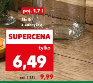 Słoik z zakrętką 1,7 l
