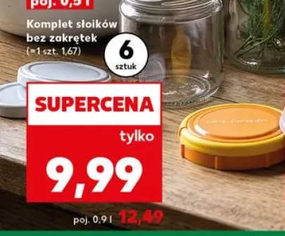 Komplet słoików bez zakrętek 0,9 l +1 wariant