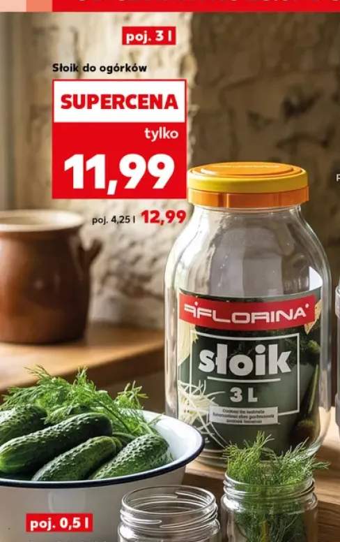 Słoik do ogórków Florina 3 l
