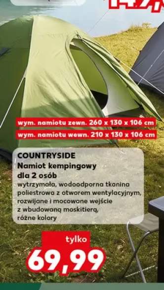Namiot kempingowy Countryside dla 2 osób