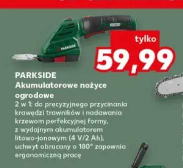 Akumulatorowe nożyce ogrodowe Parkside