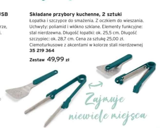 Składane przybory kuchenne Tchibo