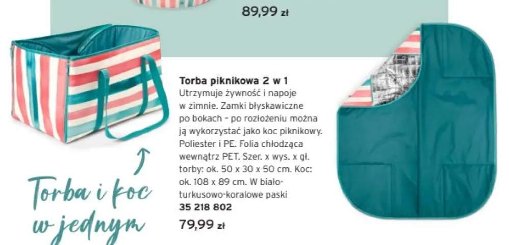 Torba piknikowa 2 w 1