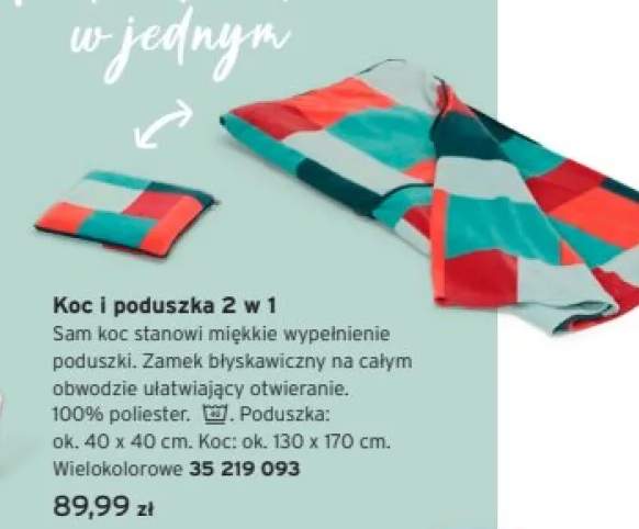 Koc i poduszka 2 w 1