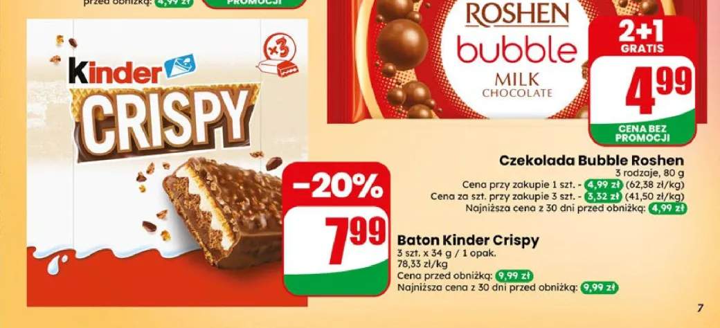 Baton Kinder Crispy 3-pak
