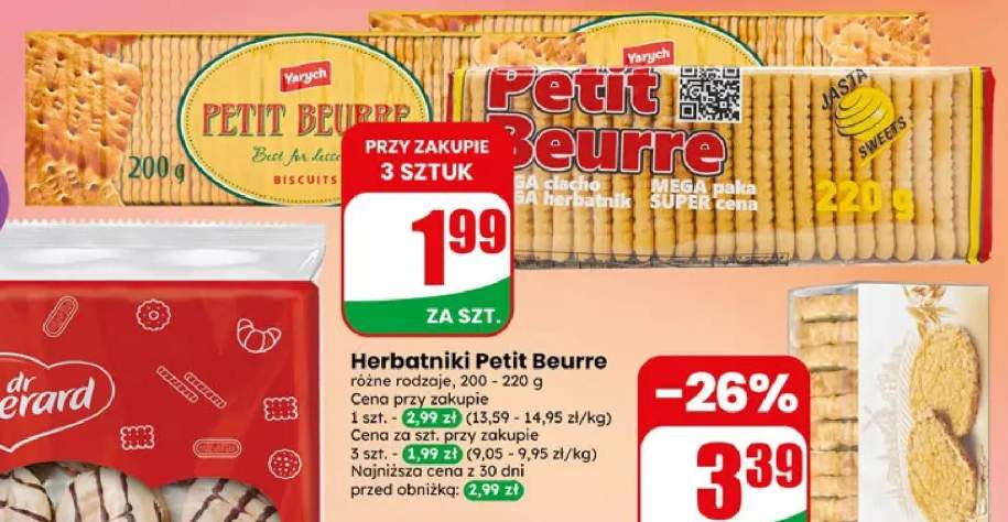 Herbatniki Petit Beurre Yarych +1 wariant
