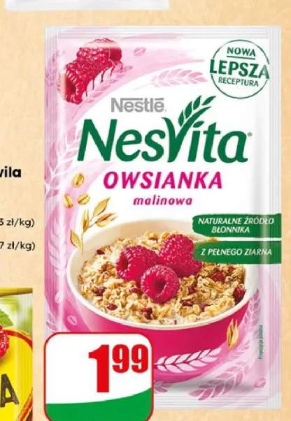 Owsianka o smaku malinowym NesVita