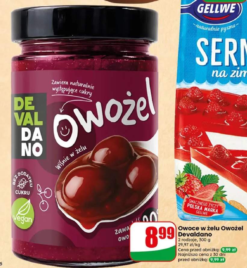 Owoce w żelu Owożel Devaldano