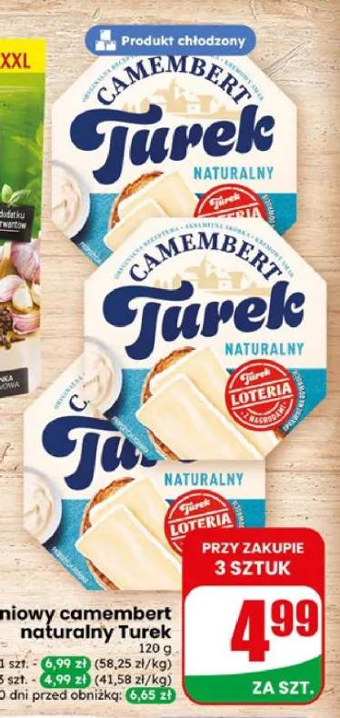 Ser pleśniowy camembert naturalny Turek