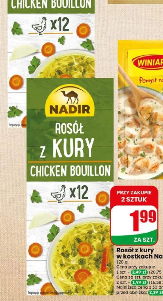 Rosół z kury w kostkach Nadir