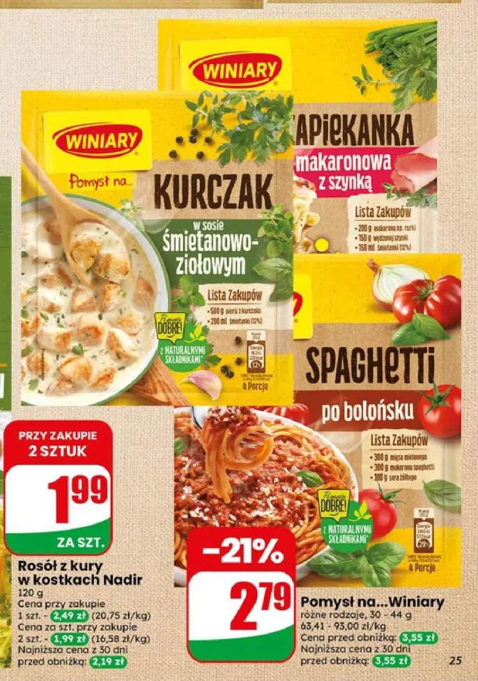 Fix Kurczak w sosie śmietanowo-ziołowym Pomysł na... Winiary +1 wariant