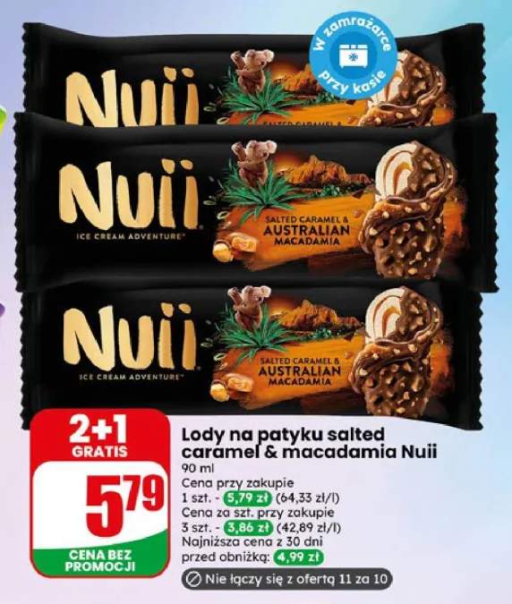 Lody na patyku Salted Caramel & Australian Macadamia Nuii