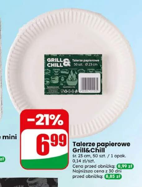 Talerze papierowe Grill&Chill