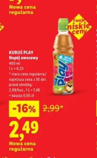 Napój owocowy Kubuś Play