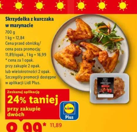 Skrzydełka z kurczaka w marynacie Grill&Fun