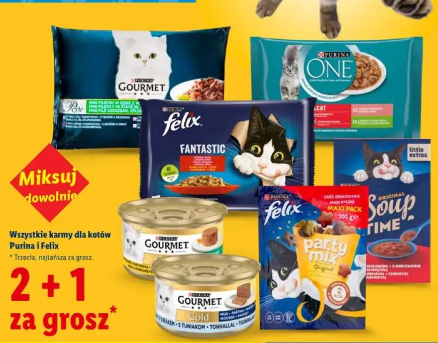 Karmy dla kotów Purina i Felix +7 wariantów