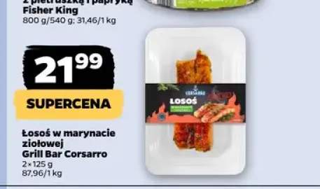 Łosoś w marynacie ziołowej Grill Bar Corsarro