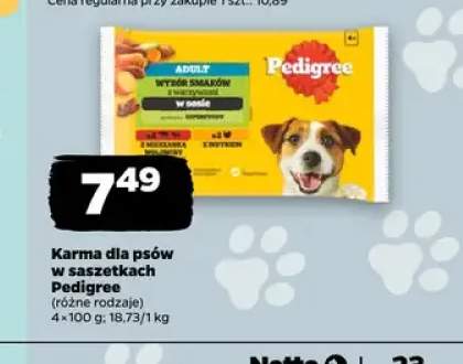 Karma dla psów w saszetkach Pedigree Wybór Smaków w sosie