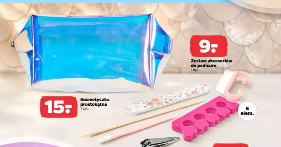 Kosmetyczka prostokątna +1 wariant