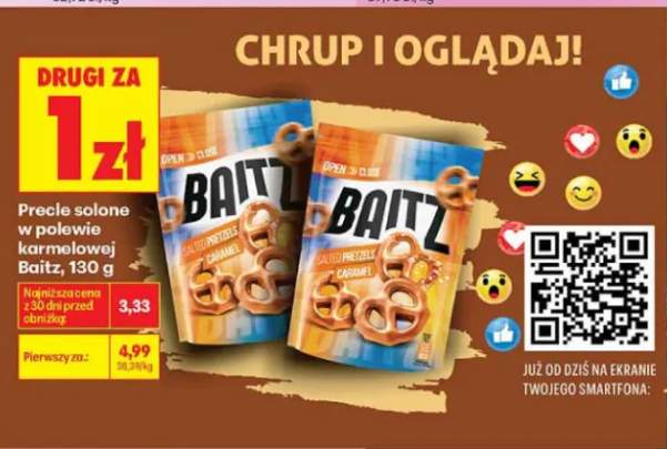 Precle solone w polewie karmelowej Baitz