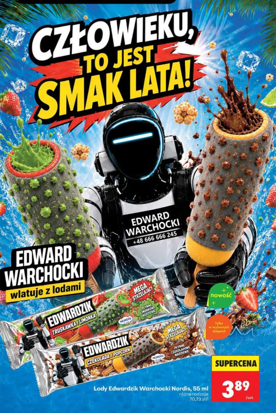 Lody Edwardzik Truskawka i Limonka Nordis +1 wariant